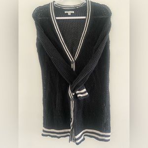 American Eagle Outfitters | Black Crocheted Cardigan Sweater